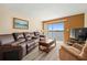 Spacious living room with water views and comfortable seating at 2711 N Halifax Ave # 296, Daytona Beach, FL 32118