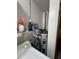 Laundry room with washer, dryer and storage at 1871 Riveredge Dr, Astor, FL 32102