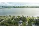 Home's location shown from above, near the water at 111 Fleming Ave, Port Orange, FL 32127