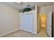 Bedroom with double closet and access to hallway at 3709 Donegal Cir, Ormond Beach, FL 32174