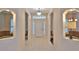 Elegant entryway with tiled floors and recessed lighting at 3709 Donegal Cir, Ormond Beach, FL 32174