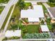 Aerial view of a single Gathering home with a large backyard at 980 Bluebird Ter, Deltona, FL 32725