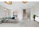 Spacious living room with a view to staircase and dining area at 2291 Henry Ln, Deltona, FL 32738