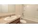 Clean bathroom with tub shower, vanity, and mirror at 1631 Primo Ct, Holly Hill, FL 32117