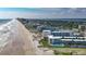 Aerial view of beachfront property with ocean and city views at 935 S Atlantic Ave # 206, Daytona Beach, FL 32118