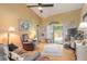 Relaxing living room with sliding glass doors leading to a patio at 3836 Long Grove Ln, Port Orange, FL 32129