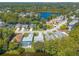 Aerial view of neighborhood with lake access at 3836 Long Grove Ln, Port Orange, FL 32129