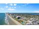 Aerial view of beachfront property and coastline at 2301 S Atlantic Ave # 236, Daytona Beach Shores, FL 32118