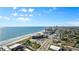 Aerial image of beachfront property and surrounding buildings at 2301 S Atlantic Ave # 236, Daytona Beach Shores, FL 32118