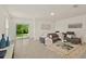 Living room with sliding doors leading to backyard at 370 Sunset Point Dr, Ormond Beach, FL 32174