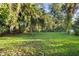 Expansive backyard with a grassy area and mature trees at 522 Powers Ave, Port Orange, FL 32127