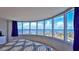 Bedroom with panoramic ocean views from large windows at 2625 S Atlantic Ave # 24Nw, Daytona Beach, FL 32118