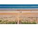 Beach access with wooden steps leading to the sand at 1415 Ocean Shore Blvd # 303, Ormond Beach, FL 32176