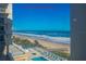 Ocean view from a bedroom balcony at 1415 Ocean Shore Blvd # 303, Ormond Beach, FL 32176