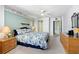 King bedroom with ocean view and ensuite bathroom access at 1415 Ocean Shore Blvd # 303, Ormond Beach, FL 32176