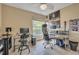 Spacious home office featuring two workstations and ample natural light at 316 Dahoon Holly Dr, Daytona Beach, FL 32117