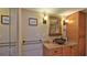 Elegant bathroom featuring a vessel sink and upgraded fixtures at 2987 S Atlantic Ave # D060, Daytona Beach, FL 32118