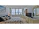 Coastal-themed bedroom with a dresser and ocean views at 2987 S Atlantic Ave # D060, Daytona Beach, FL 32118