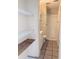 Simple bathroom with shower and shelving at 2201 Flamingo Ave, Deltona, FL 32738