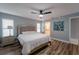 Comfortable main bedroom with ensuite bathroom access at 1020 Hanford Dr, Deltona, FL 32738