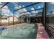 Inviting screened-in pool with ample deck space at 1020 Hanford Dr, Deltona, FL 32738