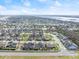 Aerial view showing a house's location in a coastal neighborhood at 53 Marden Dr, Ormond Beach, FL 32176