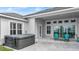 Relaxing hot tub on a spacious patio at 53 Marden Dr, Ormond Beach, FL 32176