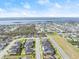 Aerial view of a coastal community with modern homes and ocean views at 53 Marden Dr, Ormond Beach, FL 32176