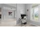 Home office with built-in shelving and window at 53 Marden Dr, Ormond Beach, FL 32176