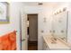 Bathroom with single vanity, and access to another room at 1230 8Th Ave, Deland, FL 32724