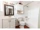 Small bathroom with single vanity and bathtub at 1230 8Th Ave, Deland, FL 32724