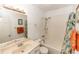 Clean bathroom with tub shower and single vanity at 1230 8Th Ave, Deland, FL 32724