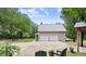 Two-car garage with a spacious concrete driveway at 5711 John Anderson Hwy, Flagler Beach, FL 32136