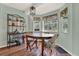 Charming dining area with wood table and chairs near a window at 6008 Sw 103Rd Loop, Ocala, FL 34476
