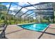 Inviting screened-in pool with expansive backyard views at 6008 Sw 103Rd Loop, Ocala, FL 34476