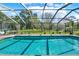 Inviting screened-in pool with a large backyard at 6008 Sw 103Rd Loop, Ocala, FL 34476
