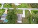 Aerial view showing house, pool, and large backyard at 2730 Woodland Dr, Edgewater, FL 32141