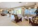 Community lobby with ample seating and large windows at 4 Oceans West Blvd # 108B, Daytona Beach, FL 32118