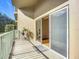 Relaxing balcony with access from the living room, offering a tranquil outdoor space at 4 Oceans West Blvd # 108B, Daytona Beach, FL 32118