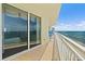 Oceanfront balcony access with sliding glass doors at 1900 N Atlantic Ave # 1601, Daytona Beach, FL 32118
