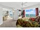 Spacious bedroom with ocean view and access to balcony at 1900 N Atlantic Ave # 1601, Daytona Beach, FL 32118