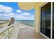 Balcony with panoramic ocean and city views at 1900 N Atlantic Ave # 1601, Daytona Beach, FL 32118