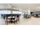 Bright community room with multiple tables and chairs at 3333 S Atlantic Ave # 605, Daytona Beach Shores, FL 32118