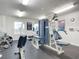 Community gym with weight machines and cardio equipment at 3333 S Atlantic Ave # 605, Daytona Beach Shores, FL 32118