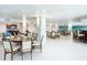 Spacious community room with tables and chairs at 3333 S Atlantic Ave # 605, Daytona Beach Shores, FL 32118