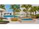 Relaxing pool and spa area with lounge chairs and shade at 3333 S Atlantic Ave # 605, Daytona Beach Shores, FL 32118