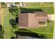 House from above, showing brown roof and large backyard at 4747 Nw 35Th Lane Rd, Ocala, FL 34482