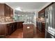 Island kitchen with stainless steel appliances and granite countertops at 4747 Nw 35Th Lane Rd, Ocala, FL 34482