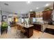 Modern kitchen featuring stainless steel appliances and an island at 101 Marathon Ln, Sanford, FL 32771