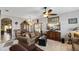 Living room showcasing a large TV and comfortable furniture at 101 Marathon Ln, Sanford, FL 32771
